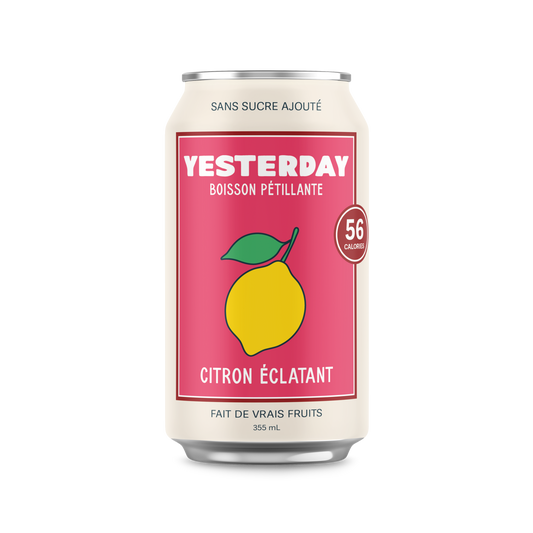 À VENIR! Yesterday Citron éclatant 24x355 ml