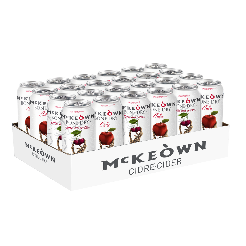 Cidre McKeown Caisse Mixte 473ml - Bone Dry et Cerise